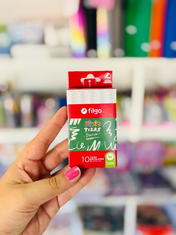Producto - Tiza blanca por caja de 10 unidades