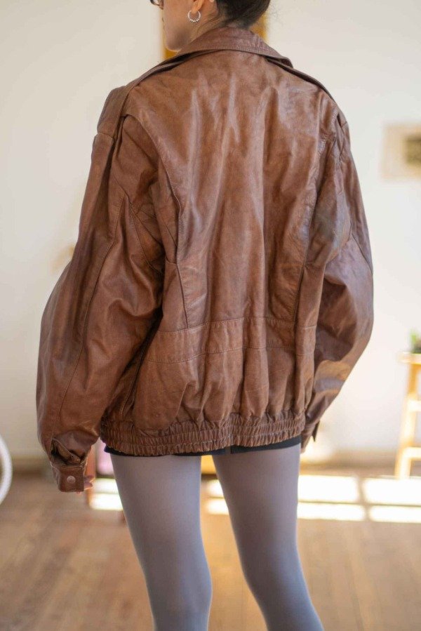 Producto - Bomber Brown Leather Talle:L - 3