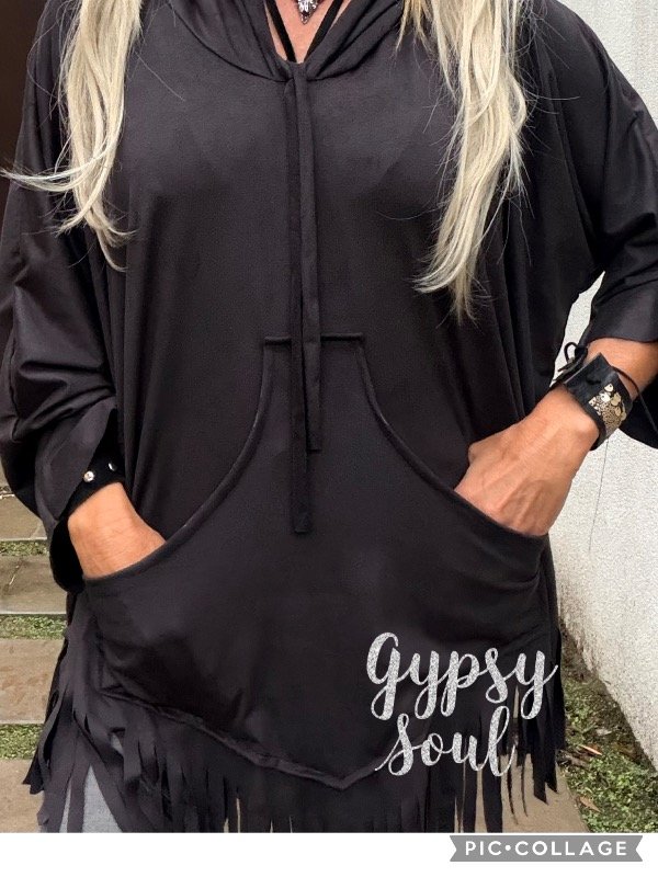 Producto - Buzo poncho Boho negro
