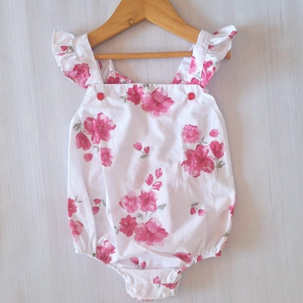 Producto - Body Poplin Flores Rosas