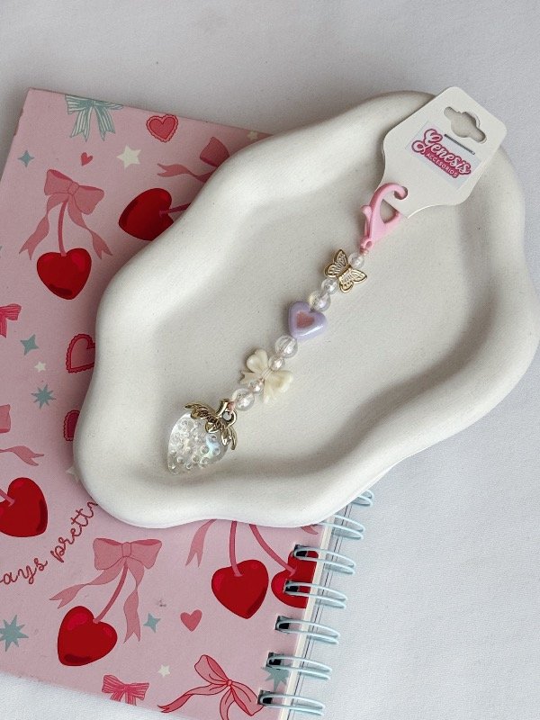 Producto - Llavero Frutilla Glitter #2