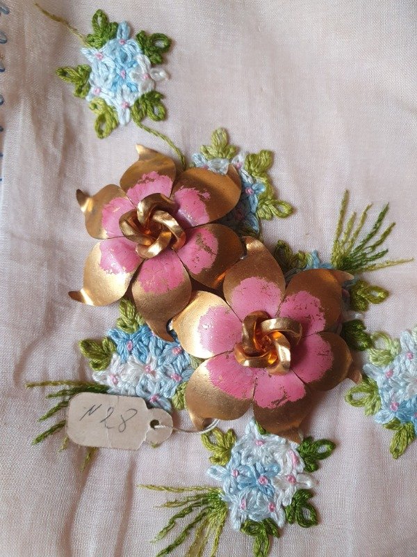 Producto - Mega Broche 40s Florones Pinceladas Pink - 3