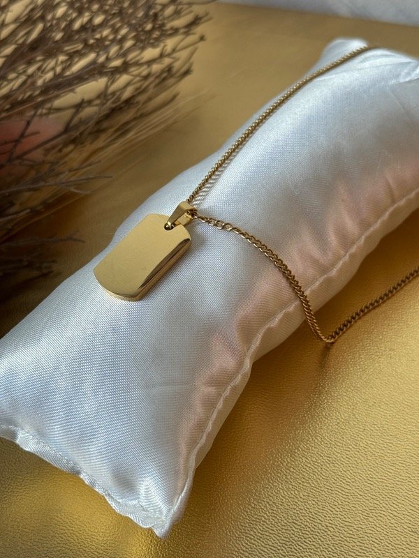 Producto - Dije Militar 24 Cm Dorado