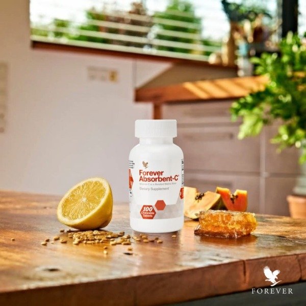 Producto - Forever Absorbent C  Vitamina C con salvado de avena. Piel sana y Sist. Inmunit.