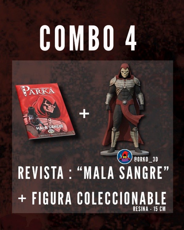 Producto - PARKA "Leyenda urbana 1 - Mala Sangre" COMBO