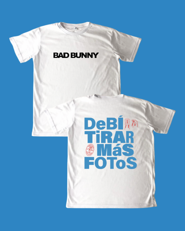 Remera DtMF Color - Bad Bunny (Doble Estampa)