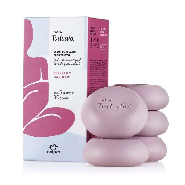 Producto - Tododia mora roja y jabuticaba jabones en barra x 5 unidades