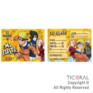 Producto - INVITACION NARUTO X10U