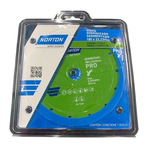 Producto - DISCO DIAMANTADO 180MM SEGMENTADO "NORTON" PRO