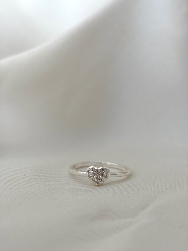 Producto - Anillo corazón cubics