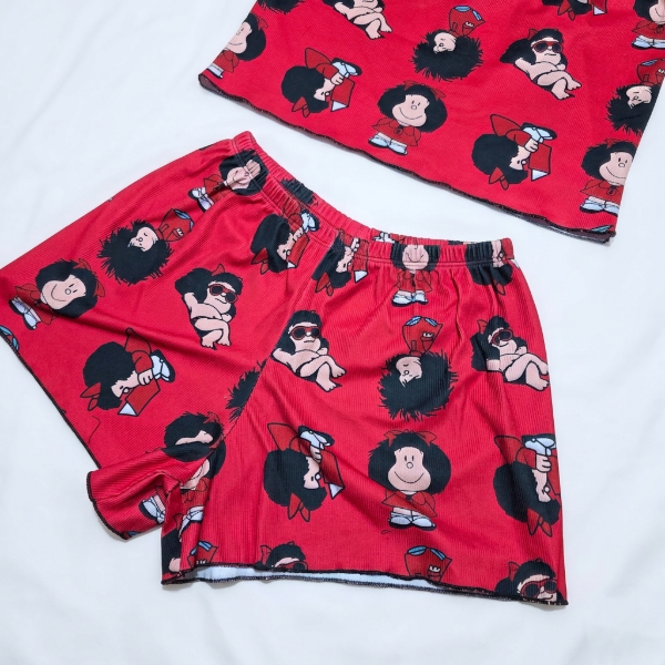 Producto - Pijama conjunto Dos piezas Mafaldan- Talle 1,2,3,4,5,6 - 1