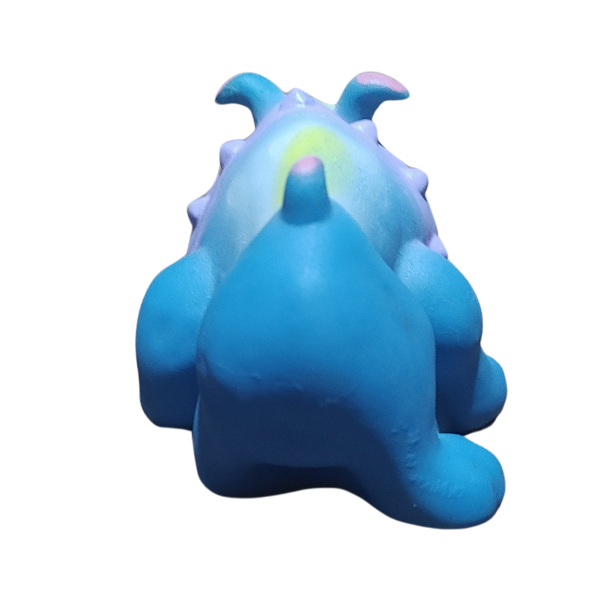Producto - Juguete de Goma con Chifle para Perros - Perrito Bulldog, 11x10x7 cm - 4