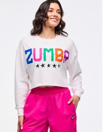 Producto - Zumba Libre Long Sleeve Boxy Crop Top