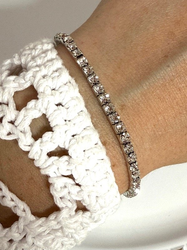 Producto - PF0032 Pulsera elástica strass cristal fantasía