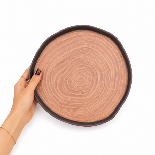 Producto - BANDEJA PORSAVELAS AMAPOLAS - FIBRA DE BAMBOO -3 TAMAÑOS - 1