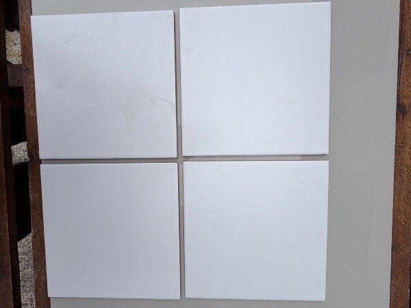 Producto - Cerámica Blanca Mate 20x20 Revestimiento de Pared