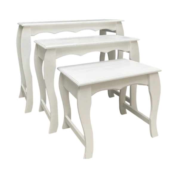 Producto - Set 3 Mesas De Arrime Dressoire, Candy Bar,30 Cm Pintadas
