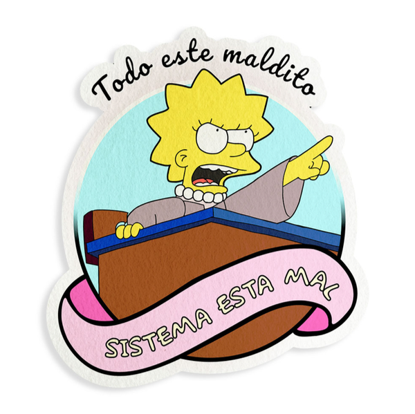 Producto - ALFOMBRA TODO ESTE MALDITO SISTEMA ESTA MAL