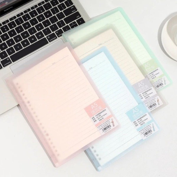 Producto - Carpetas anillados A5 tonos pasteles 22x16cm