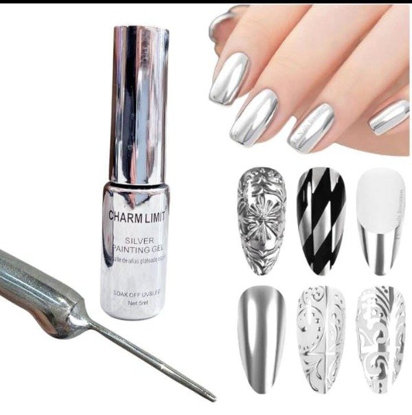 Producto - CHARM LIMIT EFECTO PLATA LINNER ESMALTE