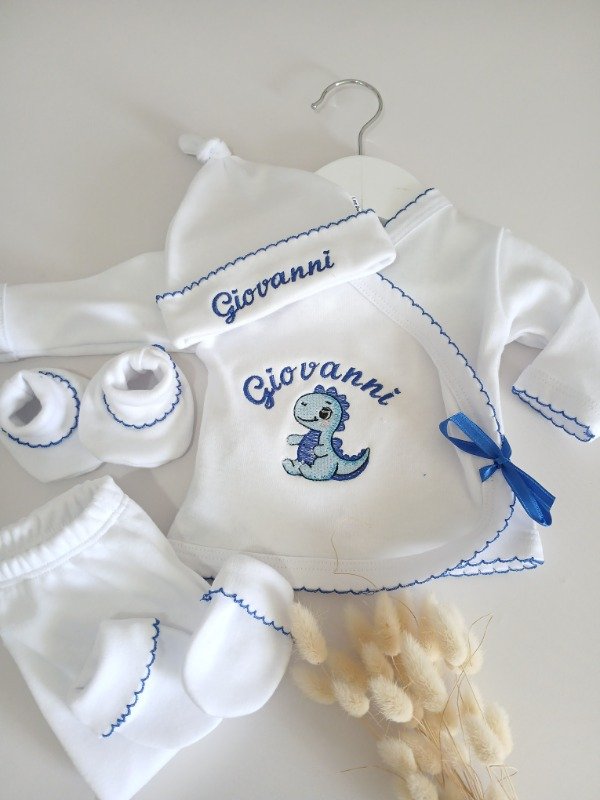 Producto - Ajuar personalizado Dino azul
