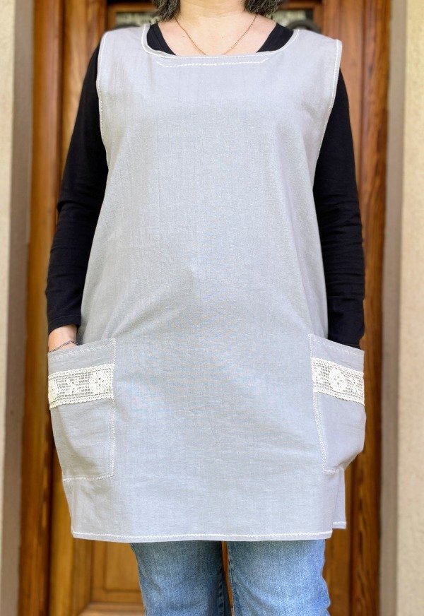 Producto - Delantal Japones con puntilla
