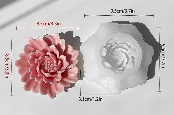 Producto - Molde peonia chata BM3424