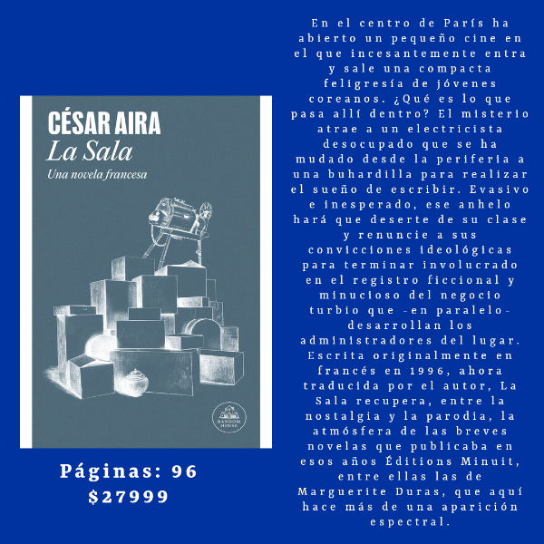 Producto - La sala, Cesar Aira, Random House