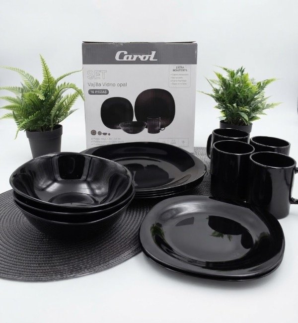 Producto - Set 16 piezas platos + bowl + tazas -64816