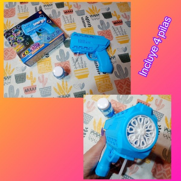 Producto - Pistola burbujas con pila (solo disponible en celeste)