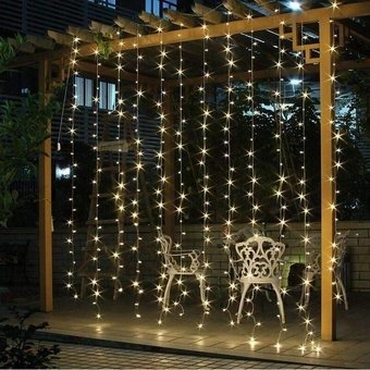 Producto - CORTINA LLUVIA DE LUCES LED