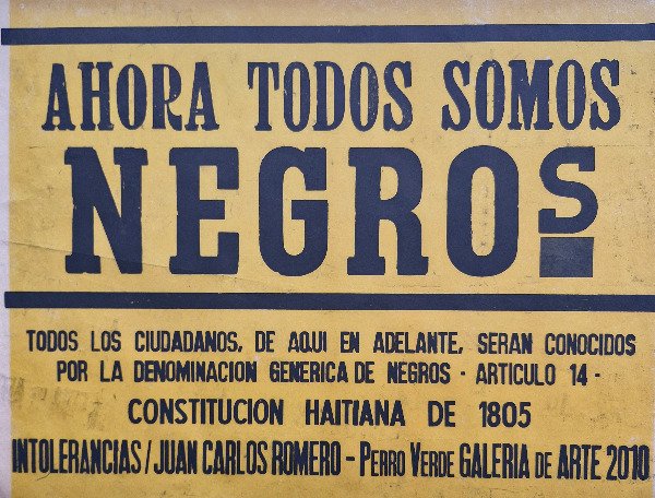 Producto - Romero, Juan Carlos - Ahora todos somos negros (afiche original)