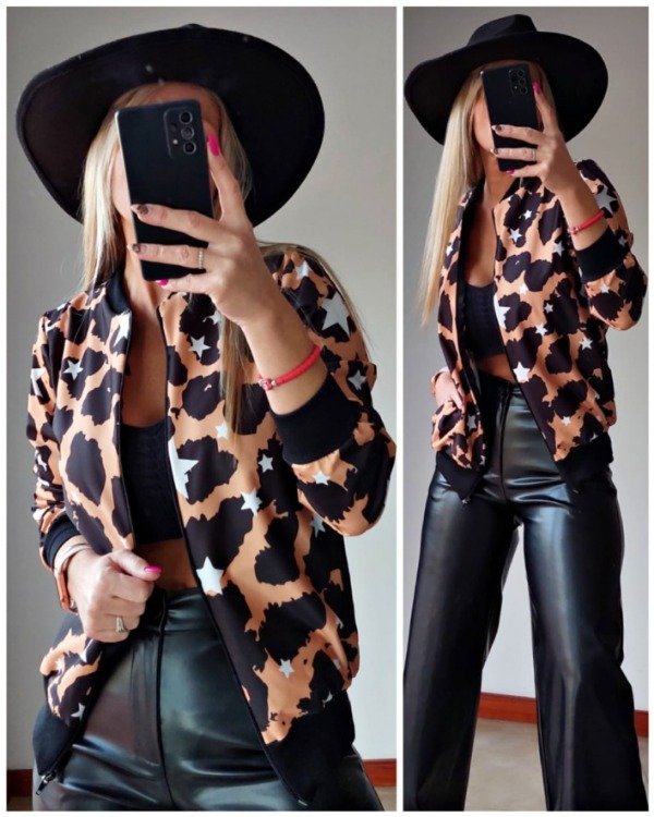 Producto - PREVENTA- Bomber PRINT CON ESTRELLAS
