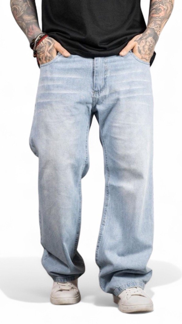 Producto - Baggy Celeste Jaspeado