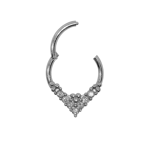 Producto - SIN FIN CLICKER CON STRASS PLATEADO