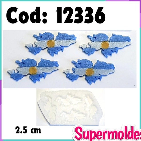 Producto - Escarapelas Islas Malvinas 4u cod 12336