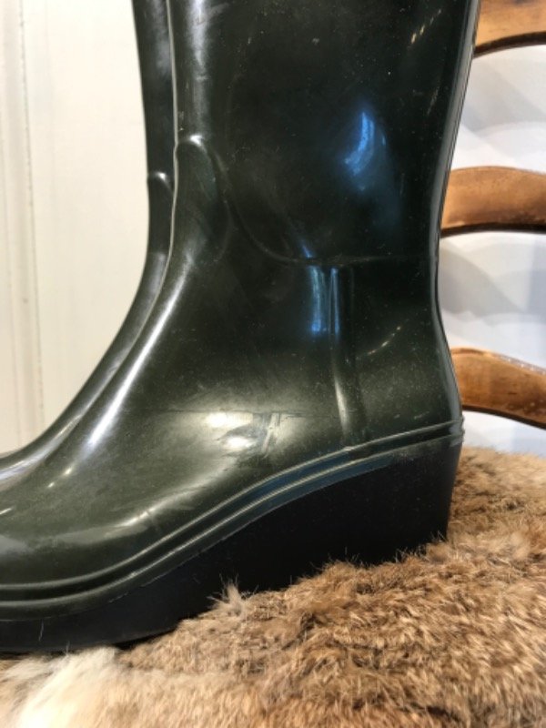Producto - Botas OSON de lluvia verde militar plataforma- Talle  37- PRECIO: 40x - 2