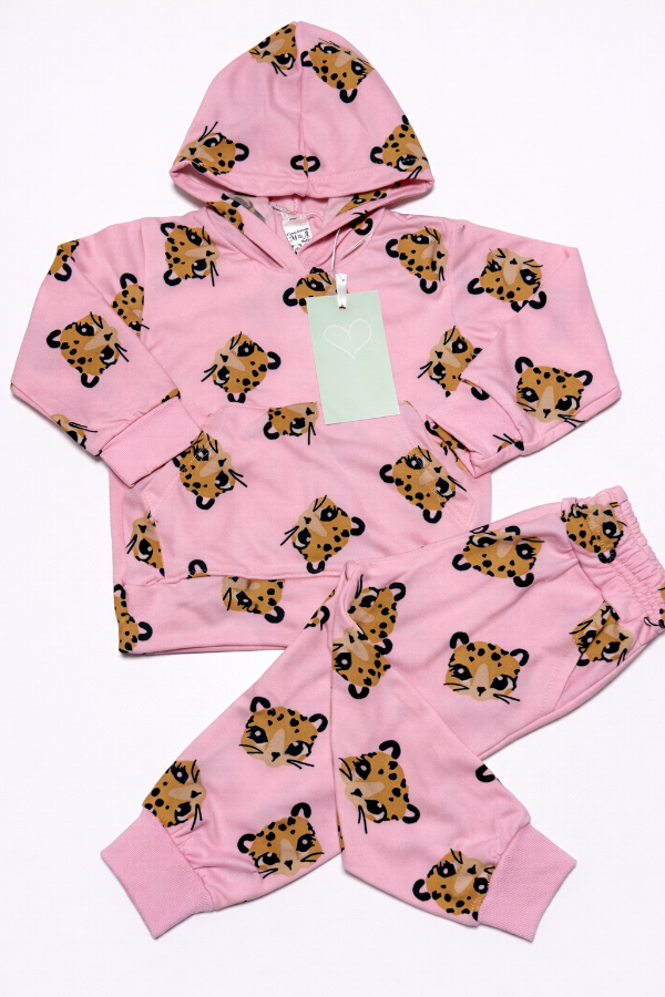 Producto - Dúo buzo y babucha frisa elastizada rosa leo