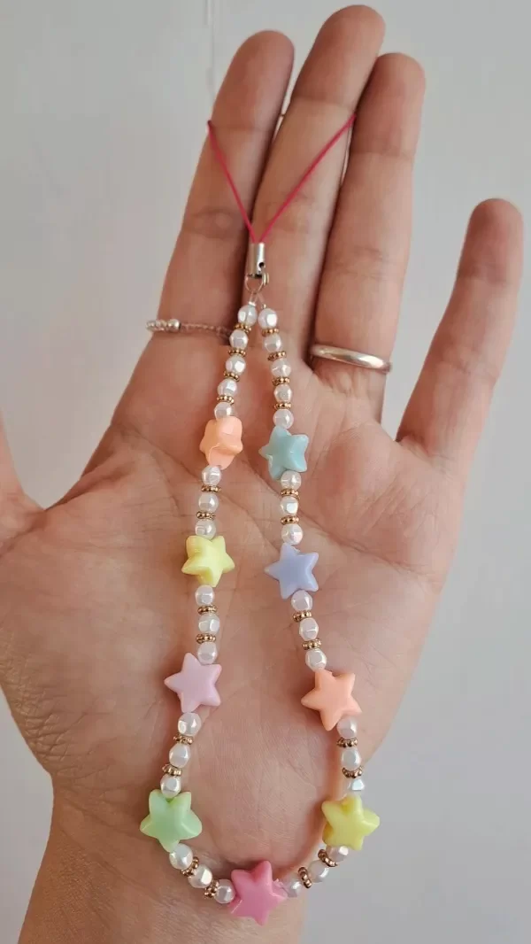 Producto - Strap para celular Estrellas y Perlas