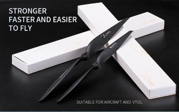 Producto - Hélice T-MOTORHOBBY TS12x6 negra CW para avión de exterior Precio en dolares