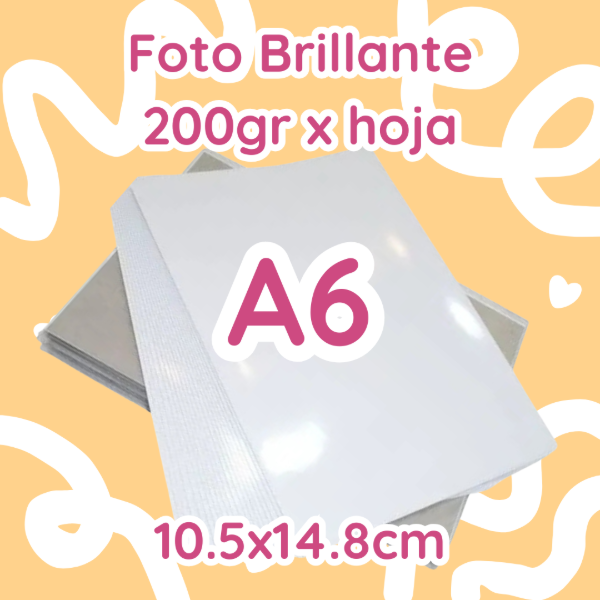 Producto - Foto Brillante 200gr - A6