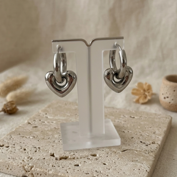 Producto - Aros Plate Heart