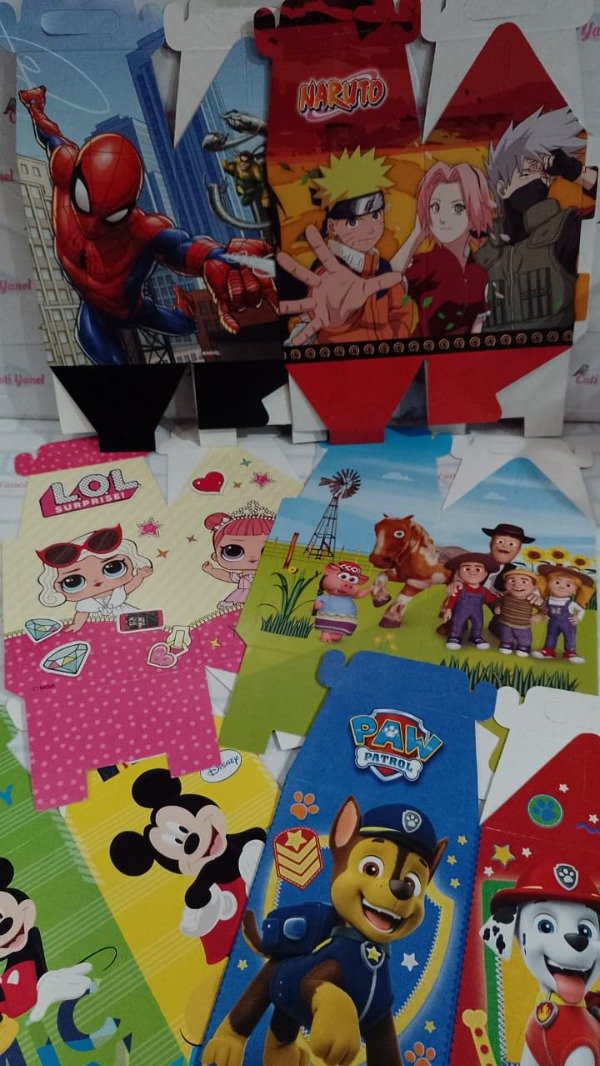 Producto - Combo cajita golosinera 1 - VARIOS PERSONAJES DISPONIBLES - 1