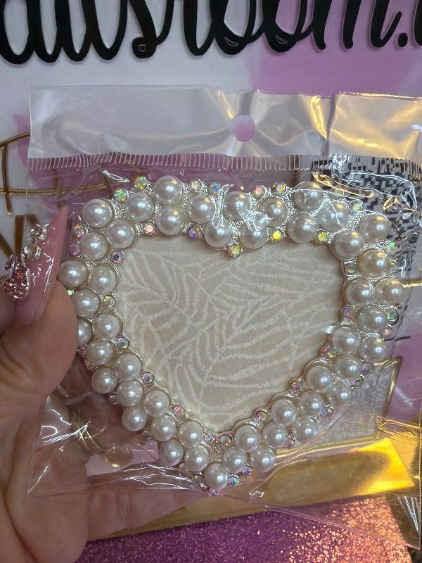 Producto - Paleta corazon con perlas