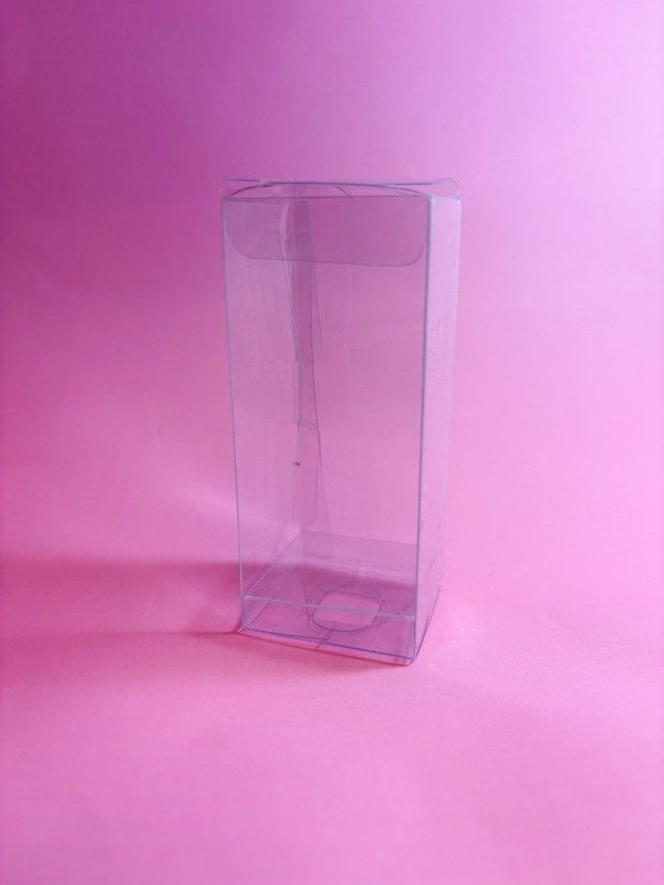Producto - Caja acetato (con base) 4x4x9,5 (10u)