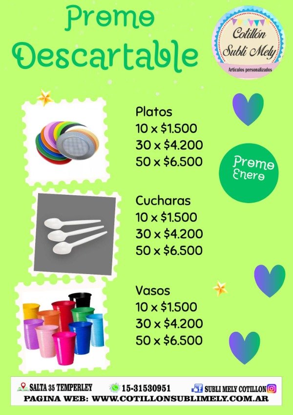Producto - PROMO DESCARTABLE