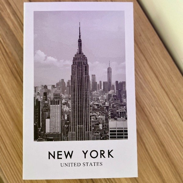 Producto - LIBRO DECORATIVO NEW YORK BLANCO