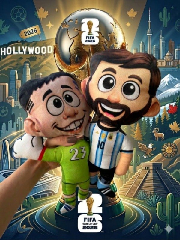 Producto - Promo Peluches Messi y Dibu