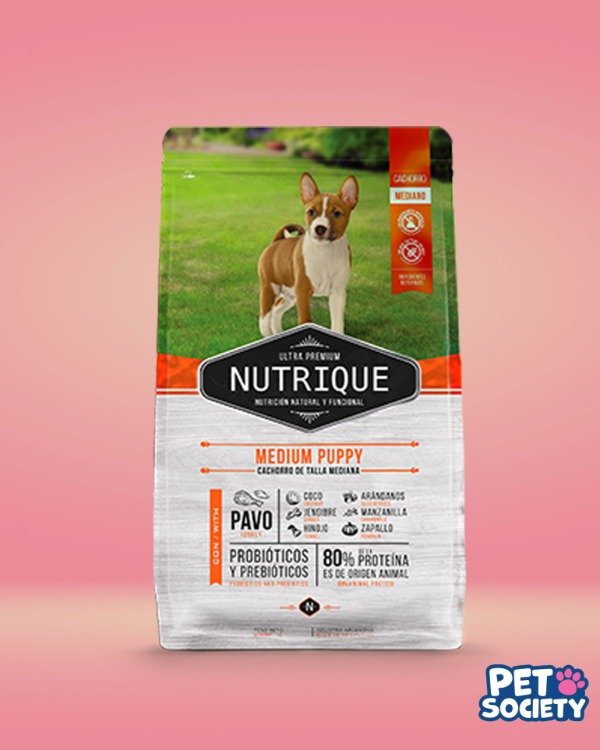 Producto - NUTRIQUE CACHORRO RAZA MEDIANA 3KG