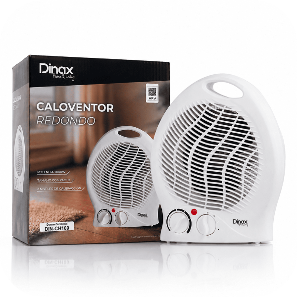 Producto - Caloventor Redondo DINAX Potencia 2000W - 2niveles de calefaccion - 0